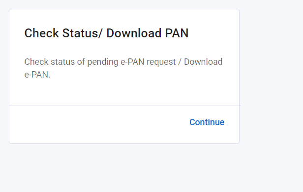 PAN Check Status